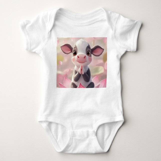Body Para Bebé Tranquilidad en Lotus - Baby Bodysuit (Anverso)