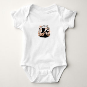 Body Para Bebé Trato de bebé - Gato negro