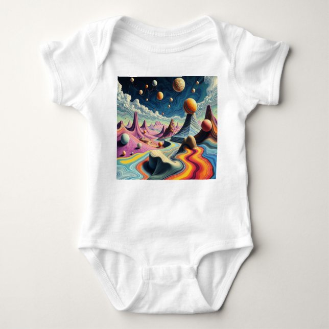 Body Para Bebé  Traumplanet der Farben – Jenseits der Realität (Anverso)