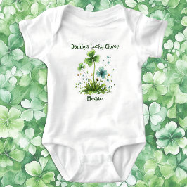 Body Para Bebé Trébol de la Suerte del Papá Día de San Patricio