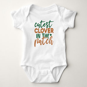 Body Para Bebé Trébol más lindo del parche de San Patricio-60863