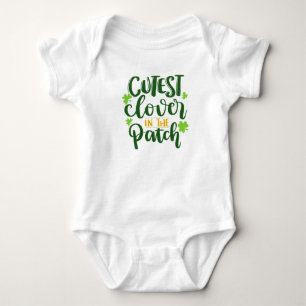 Body Para Bebé Trébol más lindo del parche St Paddy cita divertid