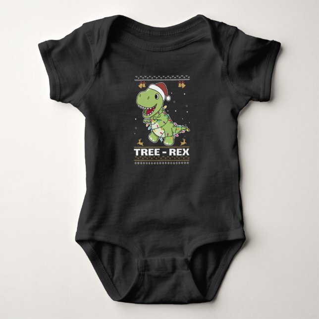 Body Para Bebé Tree-Rex Funny Dinosaur Pun T-Rex (Anverso)