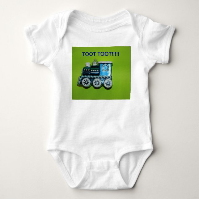 Body Para Bebé Tren azul, ¡¡¡¡¡¡¡¡Alardeador más infantil!!!! (Anverso)
