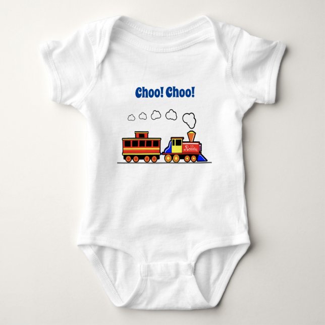Body Para Bebé Tren Choo Choo (Anverso)