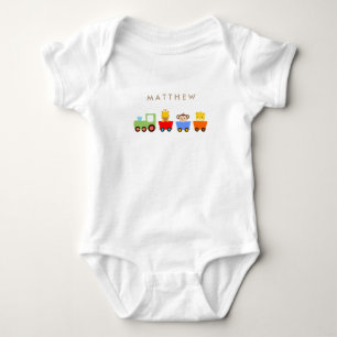 Body Para Bebé Tren de juguetes bebé Onsie personalizado