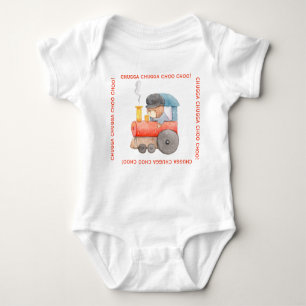 Body Para Bebé Tren de Oso Chugga Choo Choo Teddy