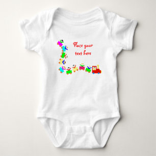 Body Para Bebé Tren feliz de los niños