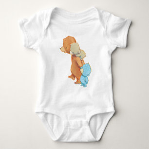 Body Para Bebé Tres amigos adorables del oso