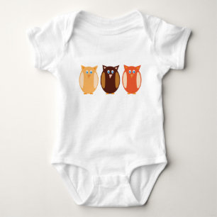 Body Para Bebé Tres búhos