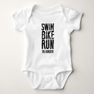 Body Para Bebé Triathlon del funcionamiento de la bici de la