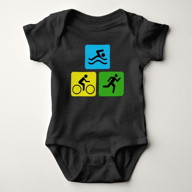 Body Para Bebé Triatlón (Anverso)