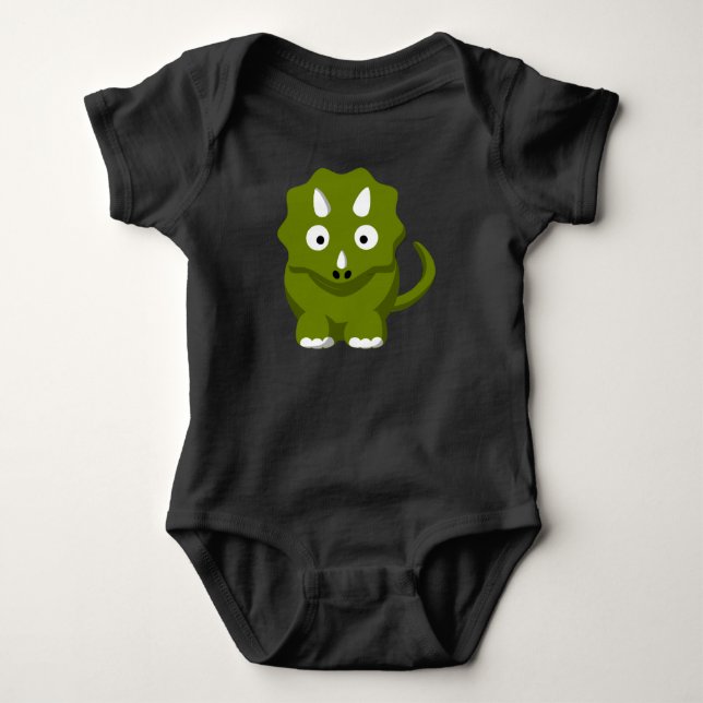 Body Para Bebé Triceratops Dino Baby Bodysuit (Anverso)
