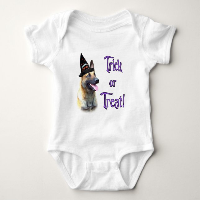 Body Para Bebé Trick belga Malinois (Anverso)