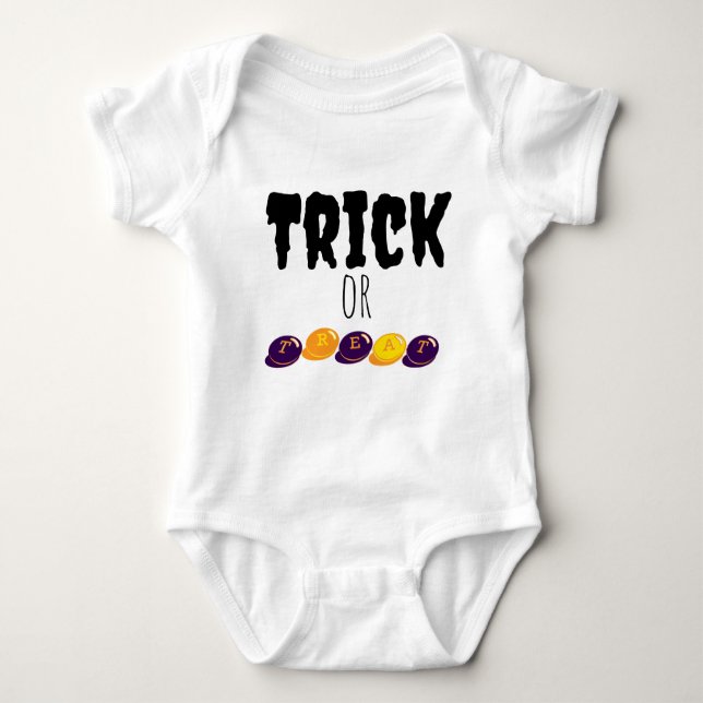 Body Para Bebé Trick o Trek Baby Bodysuit (Anverso)