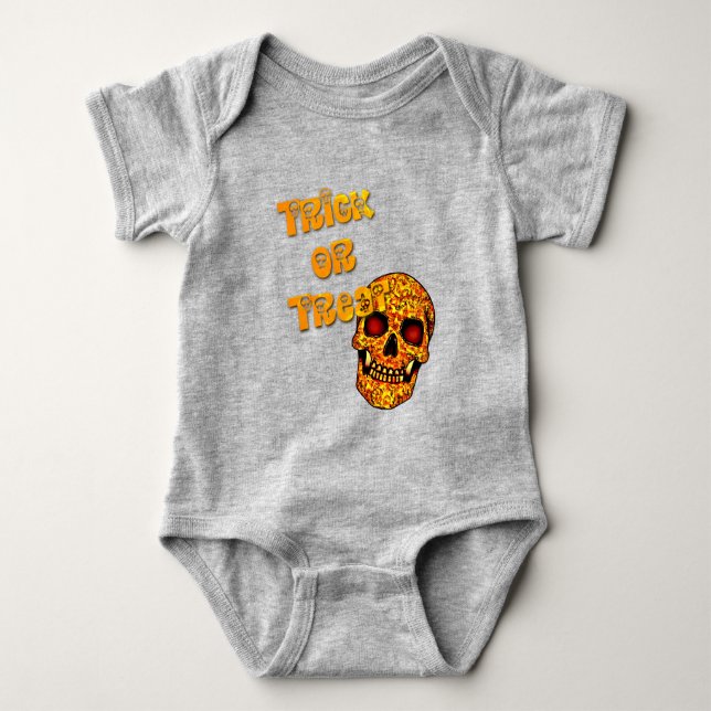 Body Para Bebé Trick or treat Halloween  (Anverso)