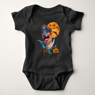 Body Para Bebé Trick pirata T-Rex trata dinosaurio de Halloween