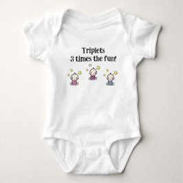 Body Para Bebé Trillizos Niño Niña Niña, Regalo para Bebés Trilli