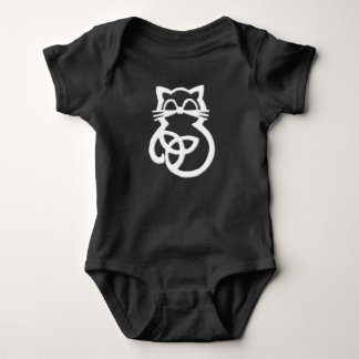 Body Para Bebé Trinidad blanca Knot Celtic Cat Baby One Piece