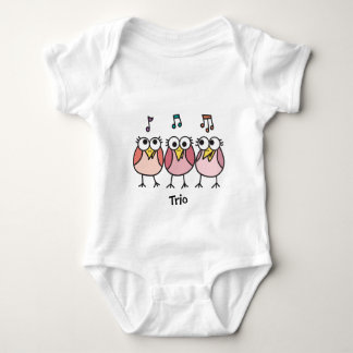 Body Para Bebé Trio de chica Baby Byrdies