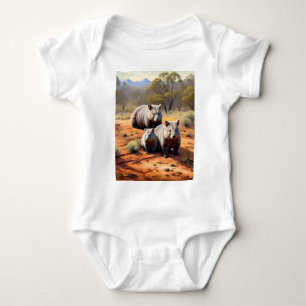 Body Para Bebé Trío de las salidas: Wombat Wanderers,