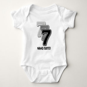 Body Para Bebé Triple Seven Gráfico – Arte Moderno Minimalista