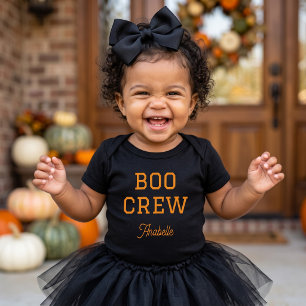 Body Para Bebé Tripulación Boo Halloween Monogramado