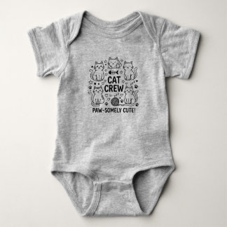 Body Para Bebé Tripulación de gato lindo Body de bebé adorablemen