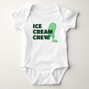 Body Para Bebé Tripulación de Helado Verde