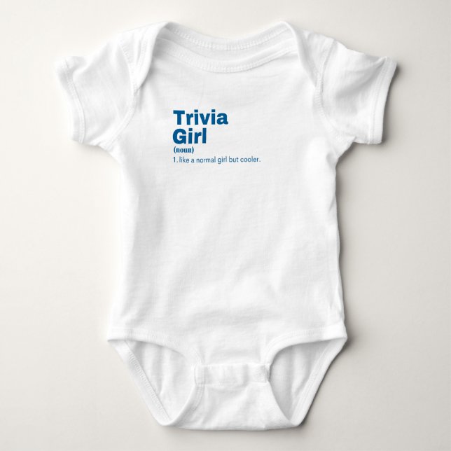 Body Para Bebé Trivia Girl - Trivia (Anverso)