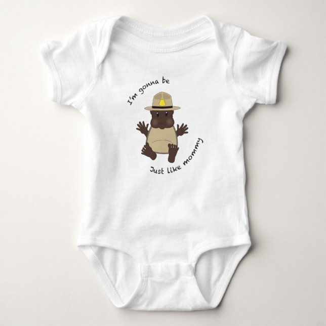 Body Para Bebé Trooper mommy (Anverso)