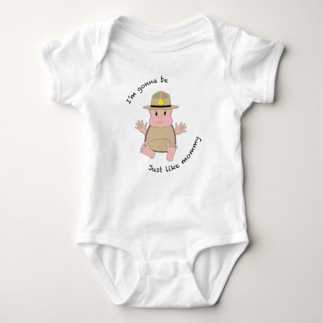 Body Para Bebé Trooper mommy (Anverso)