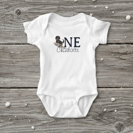 Body Para Bebé Tropical The Big One Surf Dachshund Cumpleaños