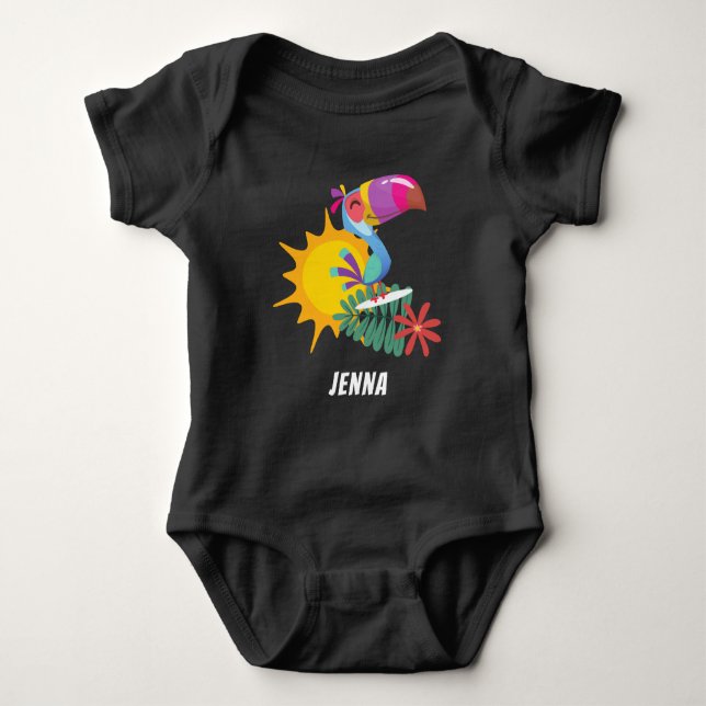 Body Para Bebé Trópico Turco Personalizado (Anverso)