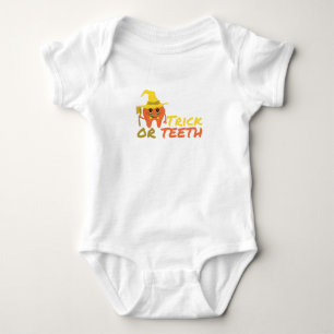 Body Para Bebé Truco o dientes de Halloween dental