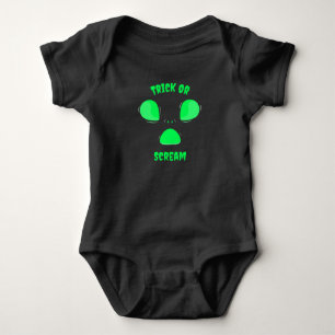 Body Para Bebé Truco o Grita Diseño divertido Halloween Alien