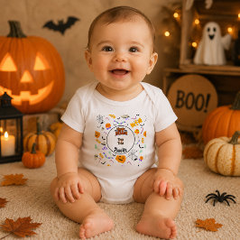 Body Para Bebé Truco o trato personalizado adorable Halloween 
