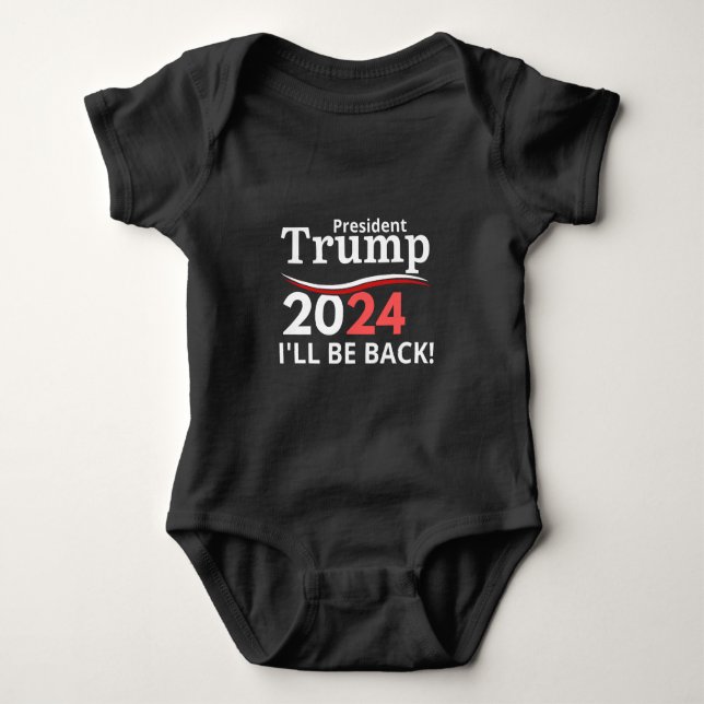 BODY PARA BEBÉ TRUMP 2024 - ¡VOLVERÉ! (Anverso)