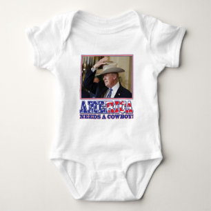 BODY PARA BEBÉ TRUMP-AMÉRICA-COWBOY