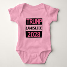 ¡TRUMP LANDSLIDE 2028 para BEBÉ! Baby Bodysuit