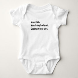 Body Para Bebé Tu idea. Tu bodysuit de bebé. Crea a tu manera