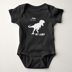 Body Para Bebé Tu Tía Mi Tía Lagarto Mundo Dinosaurio Coincidente