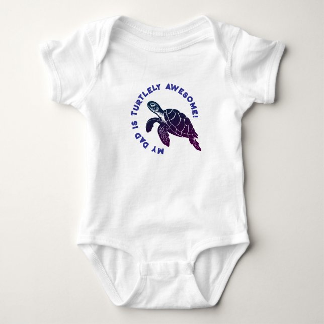Body Para Bebé Turba azul DAD (Anverso)