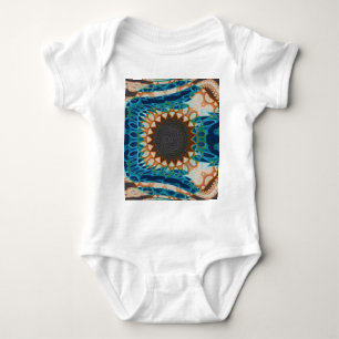 Body Para Bebé Turquoise Gold Sun Southwestern Art