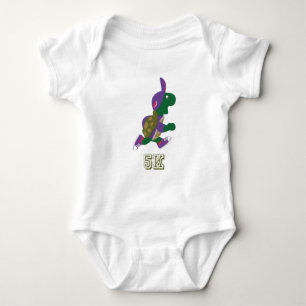 Body Para Bebé Turtle Runner 5K - Púrpura