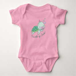 Body Para Bebé Turtley Cute Sea Turte Shower Kawaii Chica Rosa