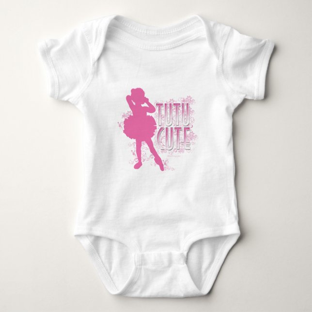 Body Para Bebé Tutu Cute (Rosa) Baby Bodysuit (Anverso)