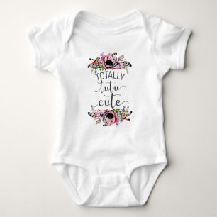 Body Para Bebé Tutu Totalmente Lindo Niña Boho Marco Floral Tutu