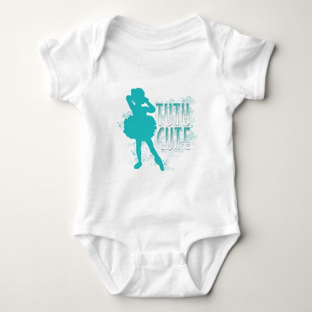 Body Para Bebé TuTuCute (Aqua) Baby Bodysuit (Anverso)