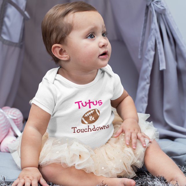 Body Para Bebé Tutus y Touchdowns (Subido por el creador)